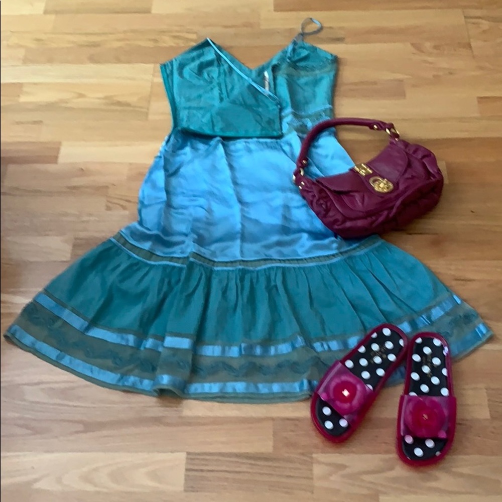 Boho Chic designer dress Silk - Picture 11 of 16